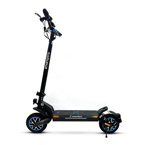 smartGyro Crossover Dual MAX LR - Patinete Eléctrico con 2 Motores de 48V (1000W), Batería 17.5Ah, Autonomía 70Km,...