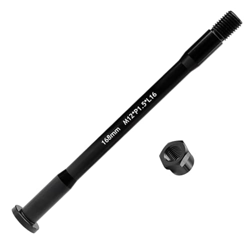 Sunmeit Eje Pasante para Bicicleta, AleacióN de Aluminio, Eje de Tubo de Buje de Bicicleta M12XP1.5XL16 168MM,...