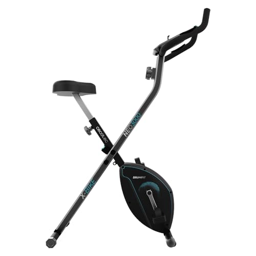 Cecotec Bicicleta Estática Plegable con Volante de Inercia de 3 Kg Drumfit X-Bike 3000 Neo, Pantalla LCD, Resistencia...