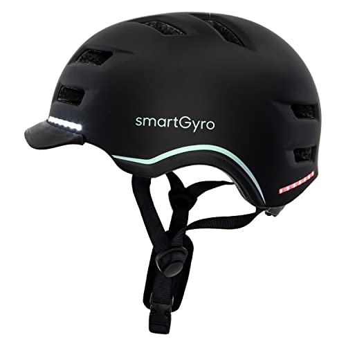 smartGyro Casco Inteligente Smart Helmet PRO con luz de Frenado Automática, Intermitentes, Altavoces, Bluetooth,...