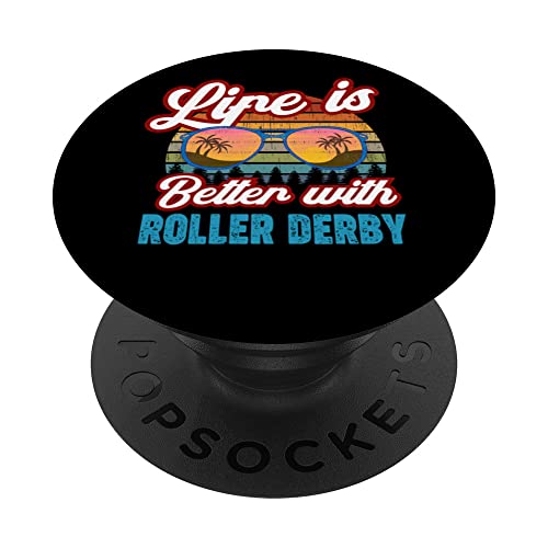 Roller Derby Player / Life is Better With Roller Derby PopSockets PopGrip Intercambiable