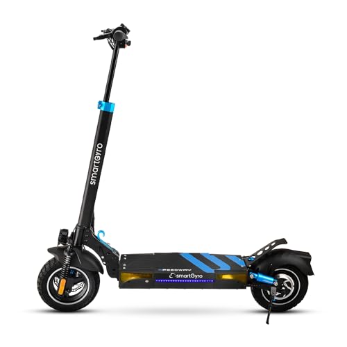 smartGyro Speedway - Patinete Eléctrico de 48V, 800W Pot. Máxima, Batería 13Ah, Autonomía 50 Km, Ruedas de 10 inches...