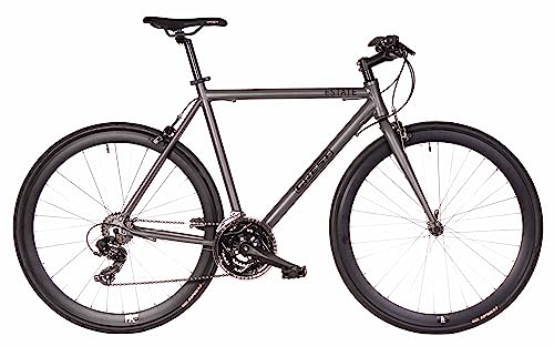 FK Cycling Crest Estate Bicicleta careterra Manillar Plano, 21 velocidades, Tipo Fixie con Cambios, Gris…… (S 520)