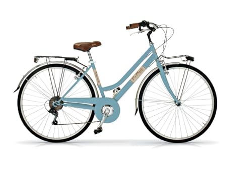 Via Veneto Bazam - Bicicleta de mujer Allure Lady de 28 pulgadas, cambio de 6 velocidades, talla 46, azul Mama no Mama,...