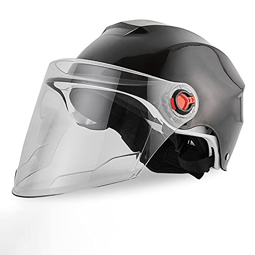 Casco de Bicicleta Cascos de Motocicleta Ciclismo Casco de Bicicleta eléctrica Motocross Medio Casco Lente Visores...