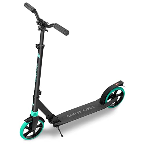 Sawyer Bikes - Patinete Ajustable con Suspensión - Niños +10 Años y Adultos (Mint)