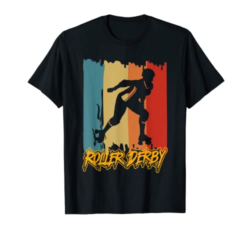 Patinador retro vintage Roller Derby Camiseta