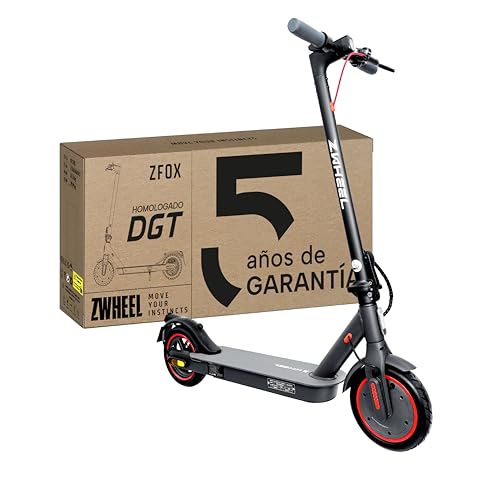 ZWHEEL ZFOX | Patinete Eléctrico Adultos Homologado DGT - 600W MAX, 20km Autonomía, IP54 Resistencia al Agua, Ruedas...