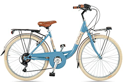 Bicicleta de 24 Juliy Lady 6 V Via Veneto Azul Mama no Mama