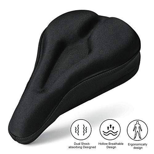 RIXOW Sillín Cubre Bicicleta Gel, Funda Sillin, Asiento Cojín Suave para Bicicleta de Carretera de Montaña y Urbana