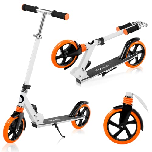 LIONELO Luca Patinete Urbano XXL hasta 100 kg, Scooter para niños, Grandes Ruedas 200 mm ShockResist Amortiguador,...