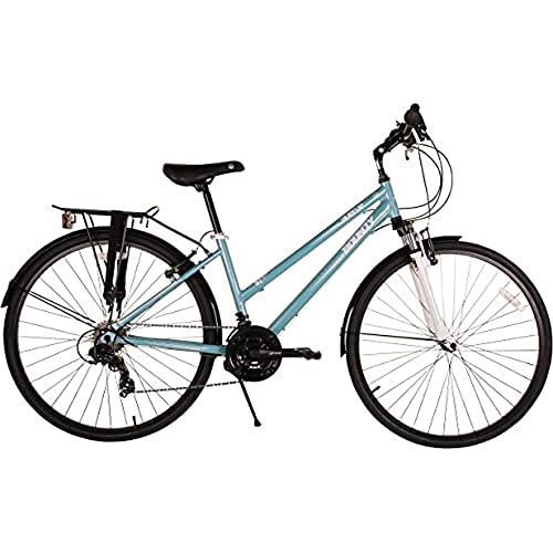 Bounty Country Hybrid Bike - Cuadro de aleación ligera, 18 velocidades Shimano, horquillas de suspensión Zoom -...