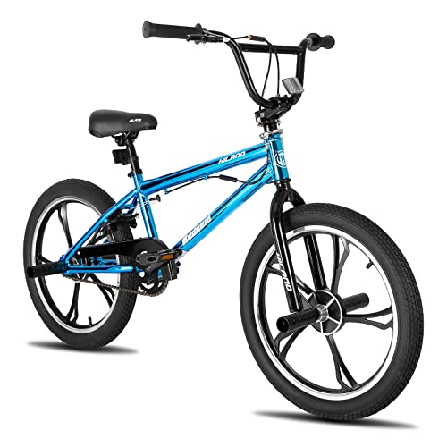 Hiland - Bicicleta BMX para niños de 20 pulgadas, 5 radios, para niños y niñas a partir de 7 – 13 años, rotor de...