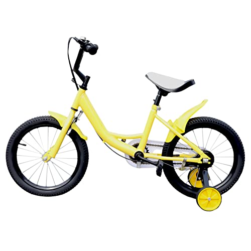 LUNICASHA Bicicleta infantil de 16 pulgadas para niñas y niños de 16 pulgadas con ruedas estabilizadoras, bicicleta...