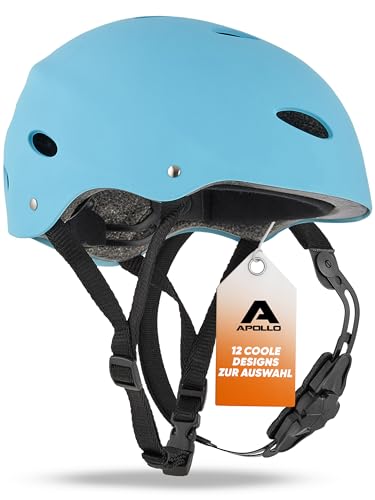 Apollo Casco de Bicicleta, Casco de Patinete, Casco Skate para Niños y Adultos – Casco Niño y Adulto con Rueda de...