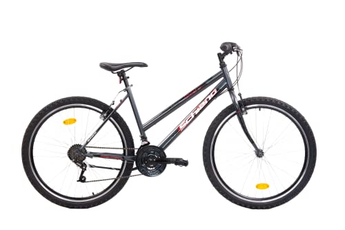 F.lli Schiano Ghost Bicicleta Montaña, Women's, Antracita-Rojo, 26''