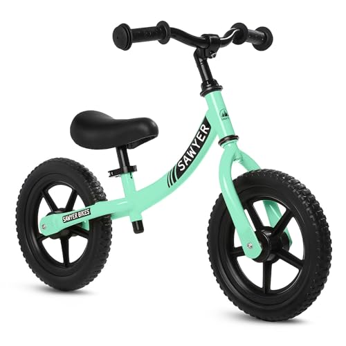 Sawyer Bikes - Bicicleta Sin Pedales Ultraligera - Niños 2, 3, 4 y 5 Años (Mint)