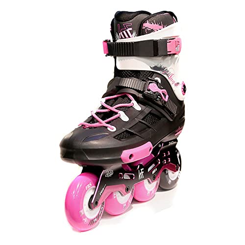 KRF The New Urban Concept KRF Patin Angel 4x80 Rosa/Blanco/Negro, Adultos Unisex, 40