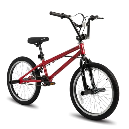 Hiland - Bicicleta infantil de 20 pulgadas Freestyle Kids BMX, giroscopio de 360 grados y 4 clavijas, para niños y...