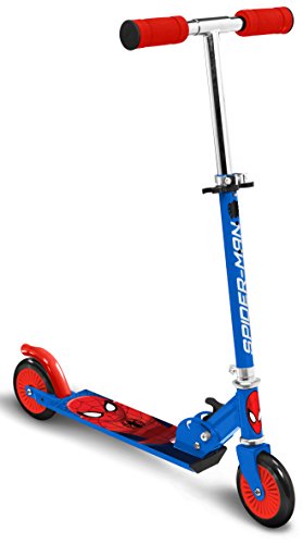 Stamp - Patinete Plegable - Marvel Spiderman - SM250042, Azul, 5+