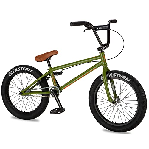 Eastern Bikes Traildigger - Bicicleta BMX de 50.8 cm, marco cromado completo (verde)