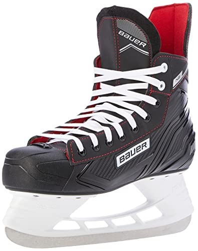 Bauer NS Senior - Patines de Hockey sobre Hielo para Hombre, Color Negro/Rojo, EU 43