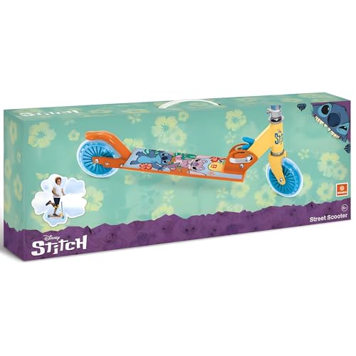 Patinete Infantil Aluminio Stitch – 2 Ruedas, Plegable y Ajustable, Inspirado en Lilo & Stitch