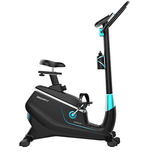 Cecotec Bicicleta Estática DrumFit Cycle 9000 Talos Pro. Resistencia Magnética regulable con Motor, Manillar con...