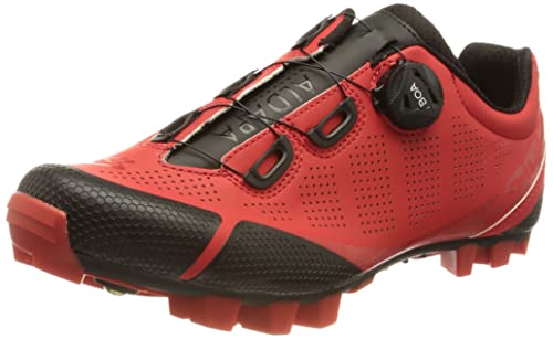 Spiuk Sportline Zapatilla MTB ALDAPA, Adultos Unisex, Rojo Mate, T. 44