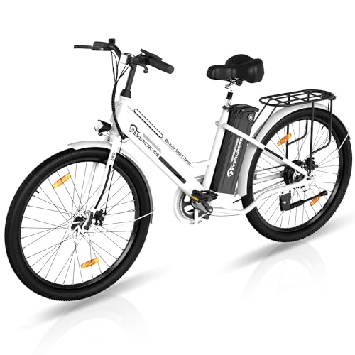 EVERCROSS EK8S Bicicleta Eléctrica Adultos, 26'’ E-Bike con pedaleo asistido - Motor 250W, Batería 36V 12AH,...