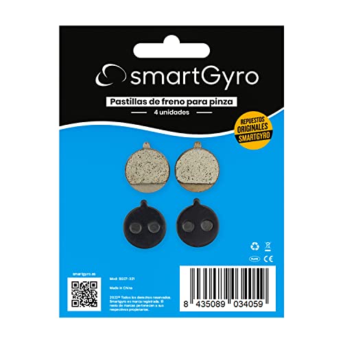 smartGyro Repuesto Original - Pastillas de Freno para Pinza Bolids (4 UNID), Patinetes Eléctricos Speedway v3, RockWay...