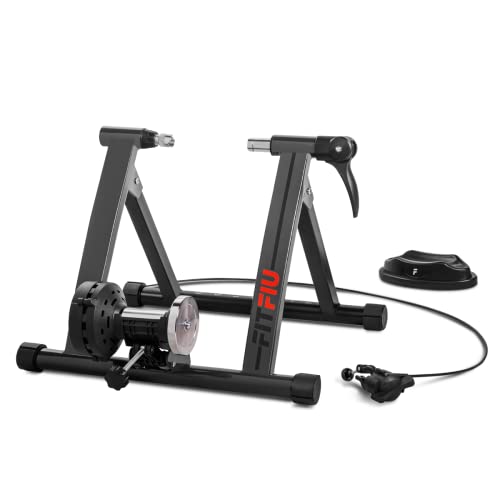 Fitfiu Fitness - Rodillo Bicicleta Plegable para Entrenamiento Indoor, con Niveles de Resistencia Ajustables y Soporte...