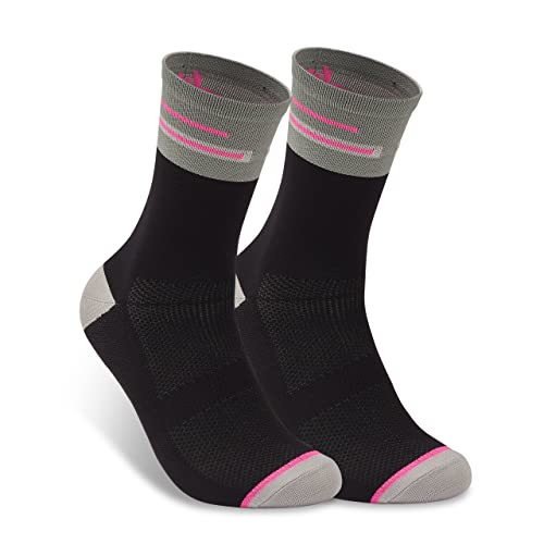 Topactive Calcetines Ciclismo Altos Transpirables, Calcetines running unisex para Hombres y Mujeres - 1 Par (42-44,...