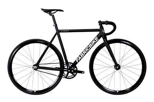 FabricBike Bicicleta Fixie, Adultos Unisex, Light Pro Matte Black, S-50cm