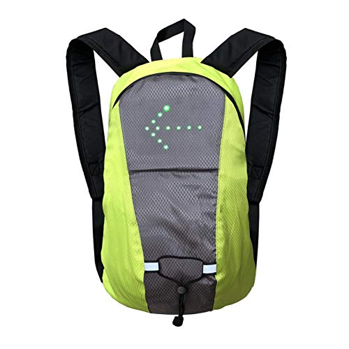 Mochila Reflectante, Mochila para 15 L, Mochila LED Intermitente, 500 mAh, Chaleco Ciclismo USB Recargable, Bolsa...