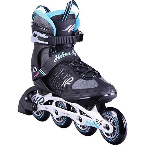 K2 Helena 84 - Patines en línea para mujer, Mujer, Patines en línea., 30D0372, negro y azul., EU: 40 (UK: 6.5 / US: 9)...