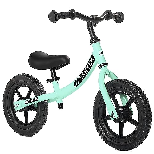 Sawyer Bikes - Bicicleta Sin Pedales Ultraligera - Niños 2, 3, 4 y 5 Años (Mint)