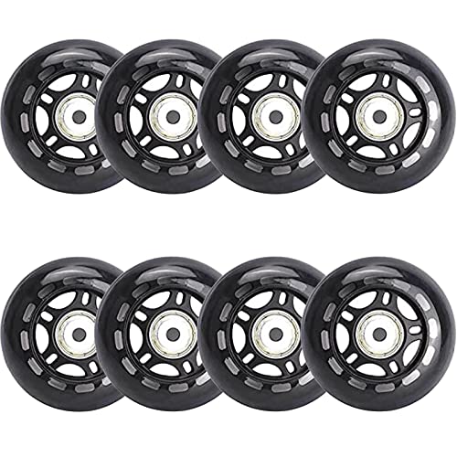 STORIMO Ruedas Patines en Linea,65mm PU,Paquete de 8 Patines en LíNea Ruedas de Repuesto con Rodamiento ABEC-7,para...