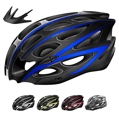 Casco de Bicicleta Ajustable, Casco de Ciclismo con Forro para Hombre Mujer Adultos, Casco de MTB Carretera Montaña...