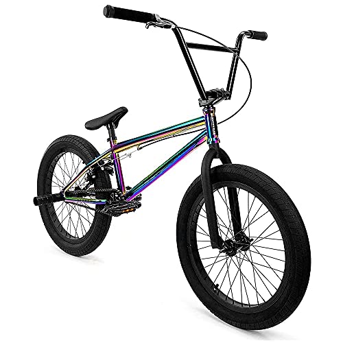 Elite Bicicleta BMX de 45.7 cm, 50.8 cm y 66.0 cm modelo Freestyle Bike – 3 piezas manivela (Oil Slick, 50.8 cm)