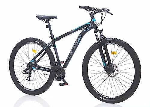 Corelli Bicicleta de montaña de aluminio de 29 pulgadas, 21 velocidades, discos de freno hidráulicos