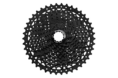 SUN RACE CSMS3 10-Speed Cassette 11-42T. Black PIÑON, Adultos Unisex, Negro, ESTANDAR