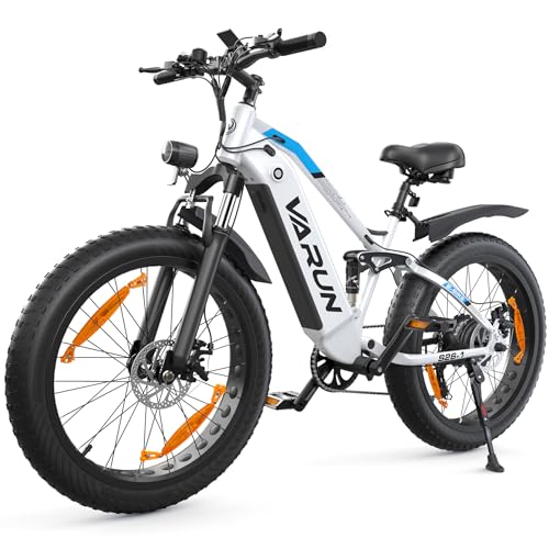 VARUN Bicicleta Eléctrica, 26' x 4.0' Fat Tire Bicicleta de Montaña Eléctrica con 250W 80NM Motor, Batería 48V/16Ah,...