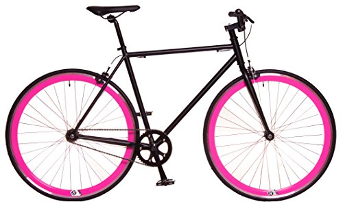 Kamikaze Bicicleta SS 2017 Fixie/Single (M 530, Negro/Rosa)