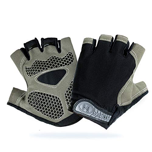 Guantes de Ciclismo MTB Guantes de Bici de Carretera de Medio Dedo, Guantes Deportivos para Gimnasio Moto Entrenamiento,...