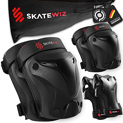 SKATEWIZ protecciones patines niño - rodilleras patines skate protectores - rodilleras y coderas niño - rodilleras y...